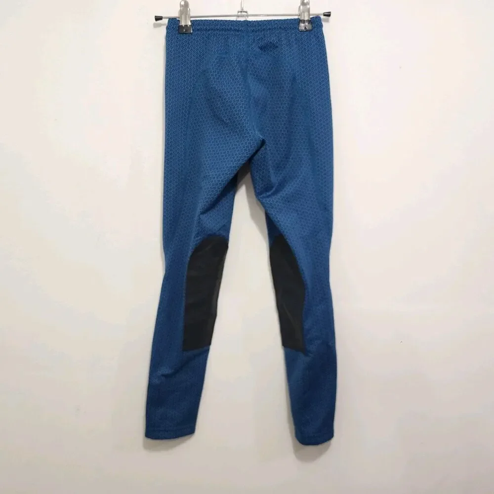 Kerrits Kids Performance Knee Patch Pocket Riding Tight Size M Turquoise Teal